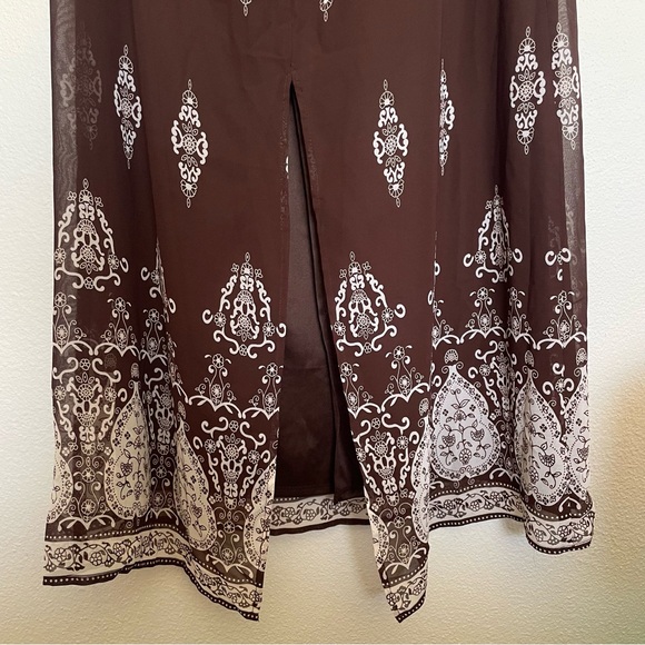 y2k Scarlett Halter Maxi Dress Brown Size 8 - Picture 6 of 8